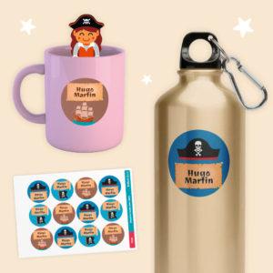 Mini étiquettes rondes pour objets