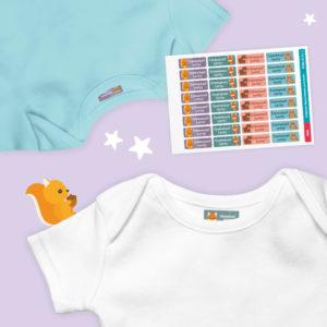 Étiquettes thermocollantes pour habits